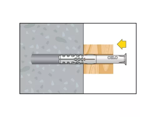 CELO Műanyag dübel csavarral R 10-80 TX (5 db)