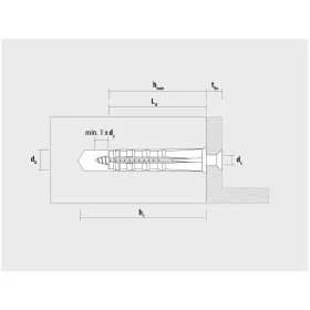 CELO GB YTONG vagy gázbeton dübel 10 (4 db)