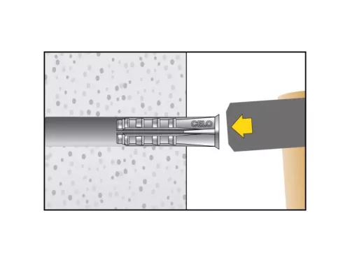 CELO GB YTONG vagy gázbeton dübel 10 (4 db)