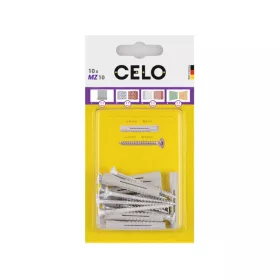   CELO MZ univerzális műanyag dübel 10 x 60 + 6,0 x 80 facsavar (5 db)