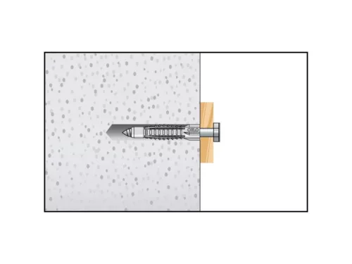 CELO MZ univerzális műanyag dübel 10 x 60 + 6,0 x 80 facsavar (5 db)