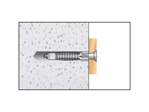 CELO MZK univerzális galléros műanyag dübel 10 x 60 + 7,0 x 80 hatlapfejű csavar (5 db)