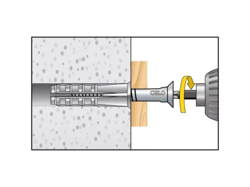CELO GB YTONG vagy gázbeton dübel 12 (4 db)