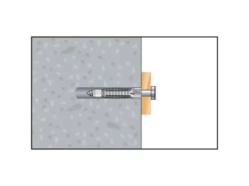 CELO MZ univerzális műanyag dübel 12 x 72 + 8,0 x 90 facsavar (2 db)