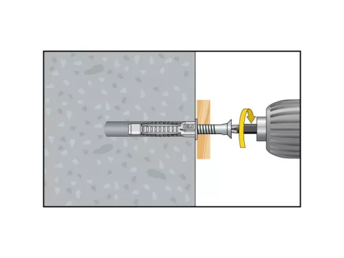 CELO Univerzális Galléros műanyag dübel MZK 12 (5 db)