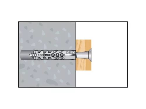 CELO NF 12 szárnyas dübel + 8 x 80 hatlapfejű csavar (2 db)