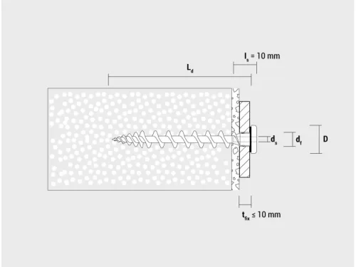 CELO IPS 80 szigetelőanyag csavar, fehér - RAL 9003 + PH, A2 (4 db)