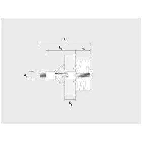 CELO Roppantós Fém Gipszkarton dübel HRM 4-20 (5 db)