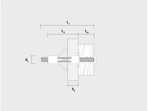 CELO Roppantós Fém Gipszkarton dübel HRM 4-20 (5 db)