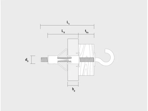 CELO BLISZTER-HRM roppantós fém gipszkarton dübel 5-16 RH (4 db)