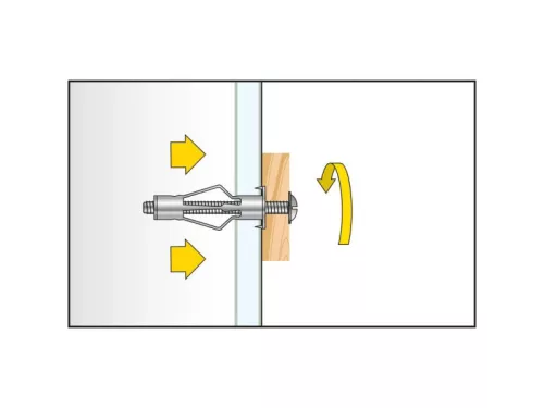 CELO BLISZTER-HRM roppantós fém gipszkarton dübel 5-33 (5 db)