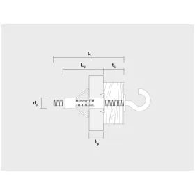   CELO BLISZTER-HRM roppantós fém gipszkarton dübel 5-32 RH (4 db)