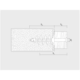 CELO IPL 60 szigetelőanyag dübel 4,5 x 40 csavarral (4 db)