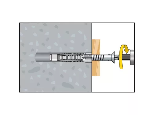 CELO MZK univerzális galléros műanyag dübel 6 x 41 (10 db)