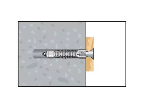 CELO MZK univerzális galléros műanyag dübel 6 x 41 (10 db)