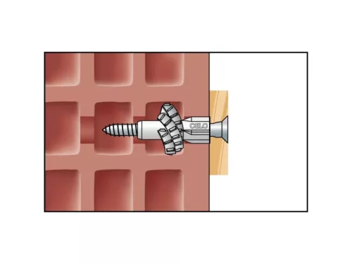 CELO MZK univerzális galléros műanyag dübel 6 x 41 (10 db)