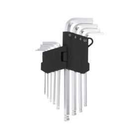 VOREL Gömbfejű imbuszkulcs készlet 9 részes 2,0-10 mm