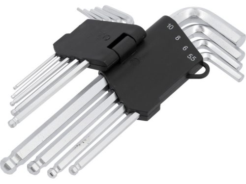 VOREL Gömbfejű imbuszkulcs készlet 9 részes 2,0-10 mm