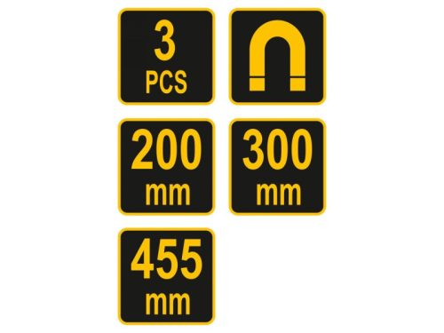 VOREL Mágneses fali szerszámtartó készlet 3 részes