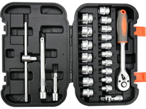 STHOR Dugókulcs készlet 22 részes 3/8" 6-22 mm