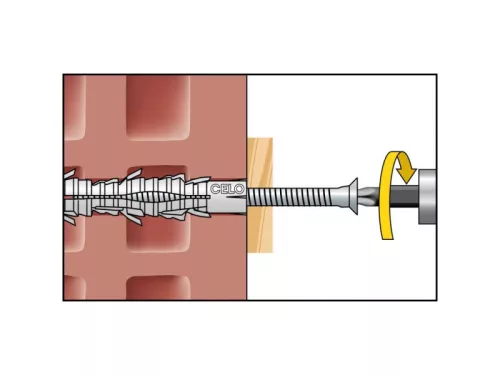 CELO FL e x tra hosszú műanyag dübel 8 x 80 (10 db)