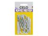 CELO MZK univerzális galléros műanyag dübel 8 x 49 + 5,8 x 97 körkampós csavar (5 db)