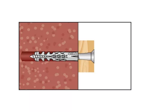 CELO NF 8 szárnyas dübel + 5 x 50 hatlapfejű csavar (5 db)
