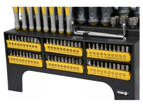 VOREL Csavarhúzó készlet 100 részes