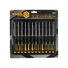 VOREL Precíziós csavarhúzó és ár készlet 12 részes