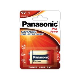 PANASONIC blokk elem szuper tartós 9 V (6F22R-1BP)