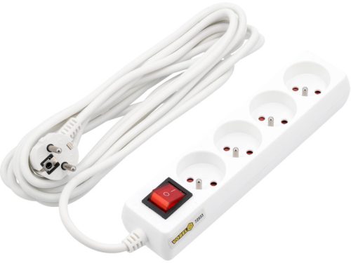 VOREL Elektromos hosszabbító 4-es elosztó kapcsolóval