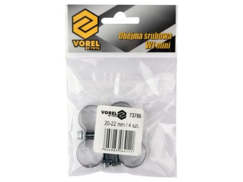VOREL Tömlőbilincs 20 - 22 mm (4 db)