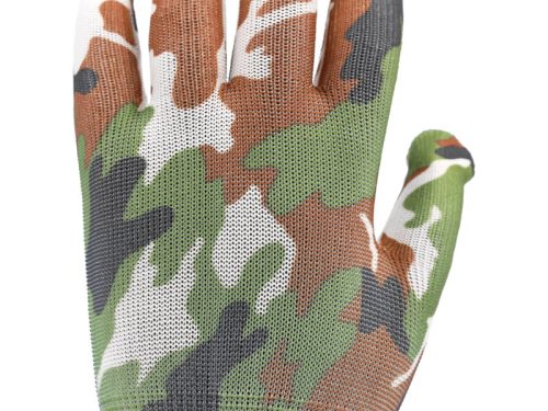 FLO Kertészkesztyű szürke terepmintával 8-as