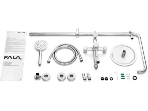 FALA Zuhanyoszlop inox Steely2