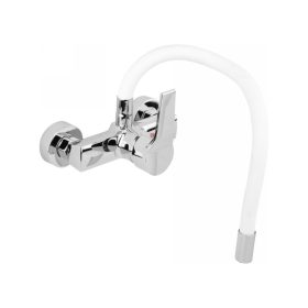   FALA Mosogató csaptelep fali fehér flexibilis csővel + tartozékok