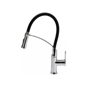 FALA Mosogató csaptelep fekete flexibilis csővel