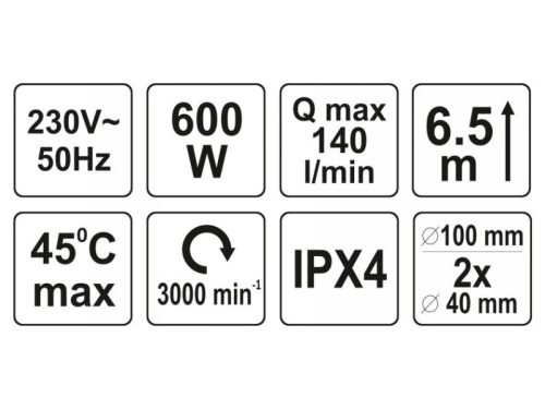 FALA Darálós szennyvíz szivattyú 600W