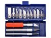 Modellező fafaragó kés készlet 16 részes