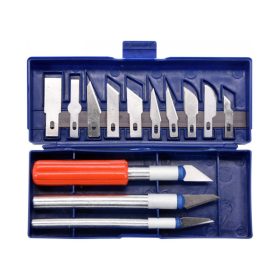 Modellező fafaragó kés készlet 16 részes