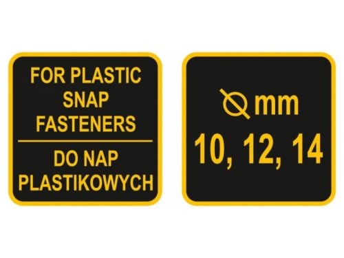 VOREL Patentozó fogó műanyag patenthez 10,12,14 mm