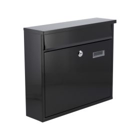 VOREL Postaláda fekete 2 kulccsal 310 x 360 x 100 mm