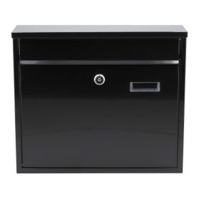 VOREL Postaláda fekete 2 kulccsal 310 x 360 x 100 mm