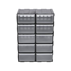 VOREL Fiókos csavartartó 10 fiók 225 x 155 x 100 mm