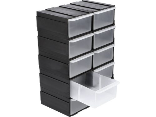 VOREL Fiókos csavartartó 10 fiók 225 x 155 x 100 mm