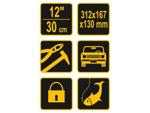 VOREL Szerszámosláda műanyag 12"/310 mm