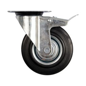 VOREL Ipari kerék forgóvillás fékkel 160 mm 130 kg