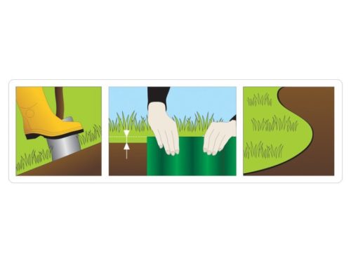 FLO Kerti gyepszegély zöld 100 mm x 9 m