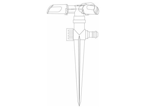 FLO Forgó locsoló 3 karos 1/2"