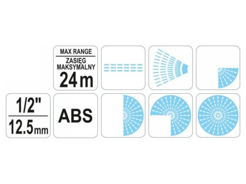 FLO Talpas impulzus locsoló 6 funkciós 1/2"