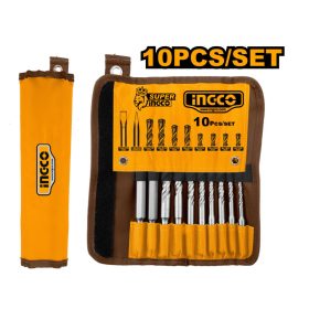   INGCO Kőzetfúró és vésőszár készlet 10 részes SDS-Plus